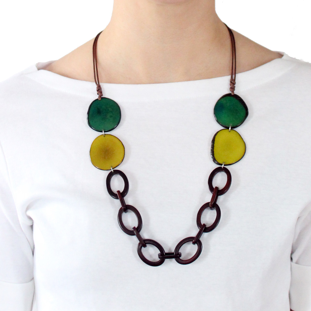 Tagua Necklace Links Handmade Fairtrade – Muichic Natural Jewelry
